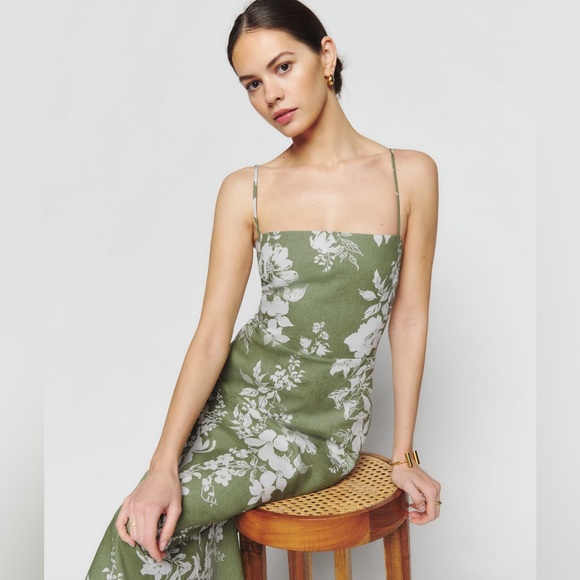 REFORMATION Frankie Linen Dress - Picture 4 of 17